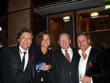 Mit Wolfgang V&ouml;lz, Antonina Bartsch und Joris Bartsch Buhle im Roten Rathaus nach einer Fest Veranstaltung der Berliner Aids Hilfe.