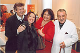 Jochen Kowalski, Mania Feilke, Dr.Theophana Prinzessin von Sachsen und Prof. Dr. Roland Hetzer beim Benefiztrödelmarkt im Deutschen Herzzentrum Berlin im November 2009