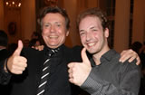 mit Nikolai Tokarev nach der Verleihung des Prix Montblanc Preises 2009 an N. Tokarev im Konzerthaus Berlin / 27.10.2009