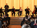 "Petersburger Salon", Konzert in der Botschaft der Russischen Förderation, mit dem Vogler Quartett und Uwe Hilprecht