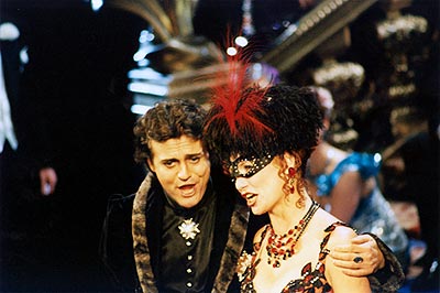 Als Orlovsky mit Dagmar Schellenberger als Rosalinde. Komische Oper Berlin.